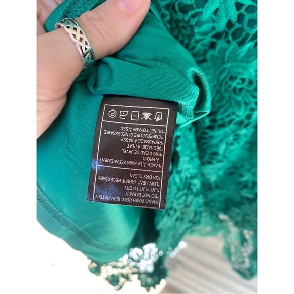 Jack by BB Dakota Anthropologie NWT Sea Green Pretty Lace Romper Size 4, MP $78 - Picture 8 of 12